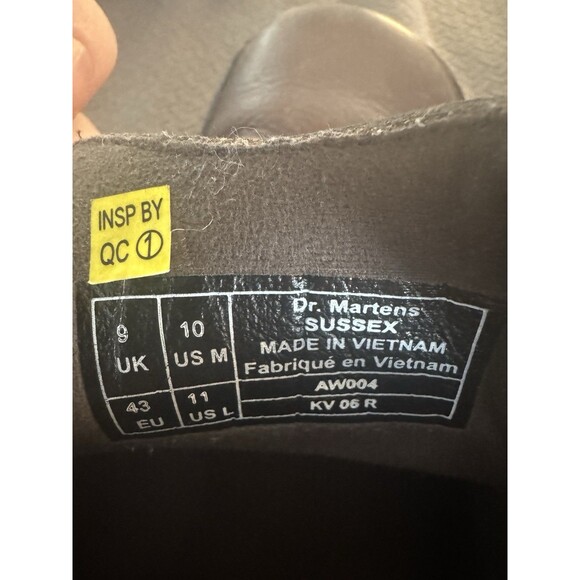 Dr Martens Sussex Chukka Boots Mens 10 Burgundy Leather Vintage 2003 Docs - Picture 5 of 6